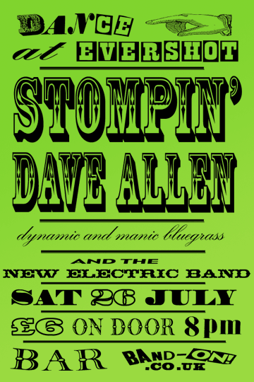 STOMPIN’ DAVE ALLEN Saturday, July 26TH, 2008