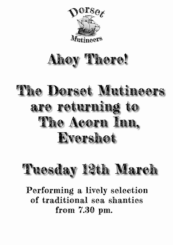 The Dorset Mutineers appearing at the Acorn in March